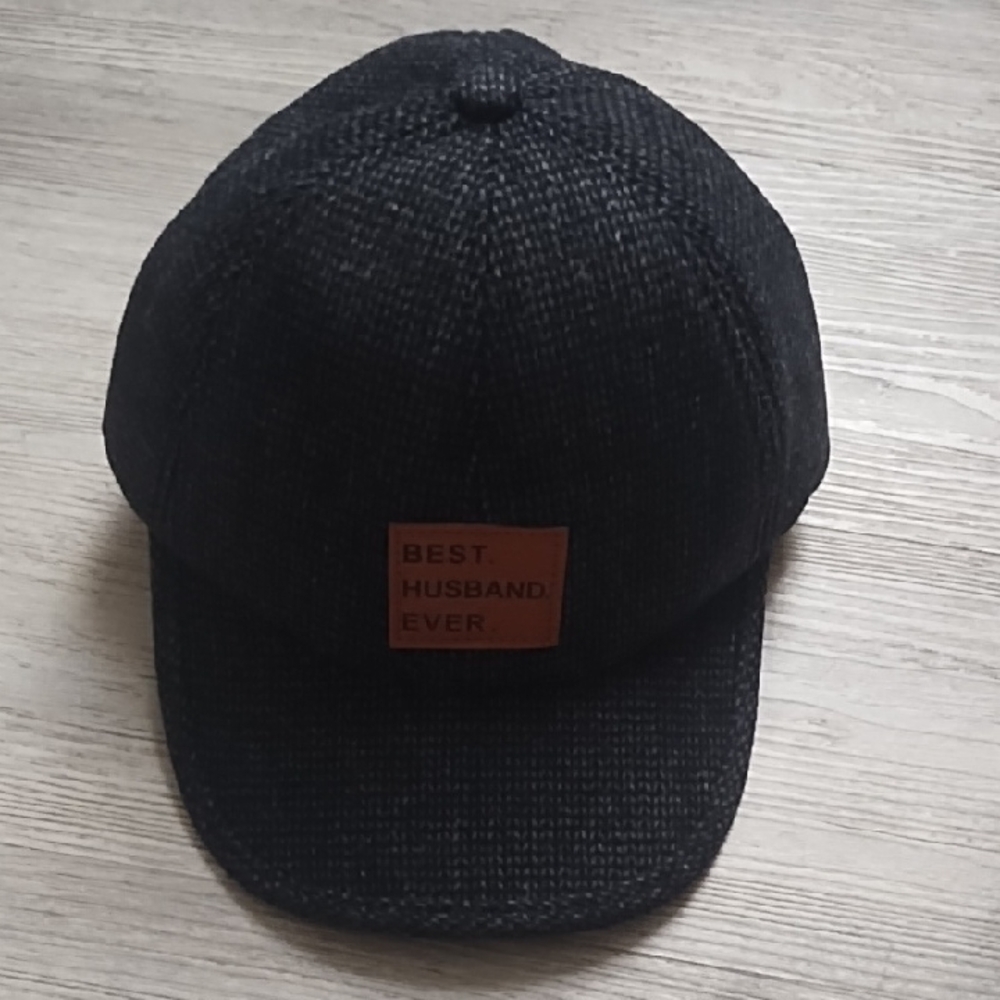 Black Cap with Orange Patch